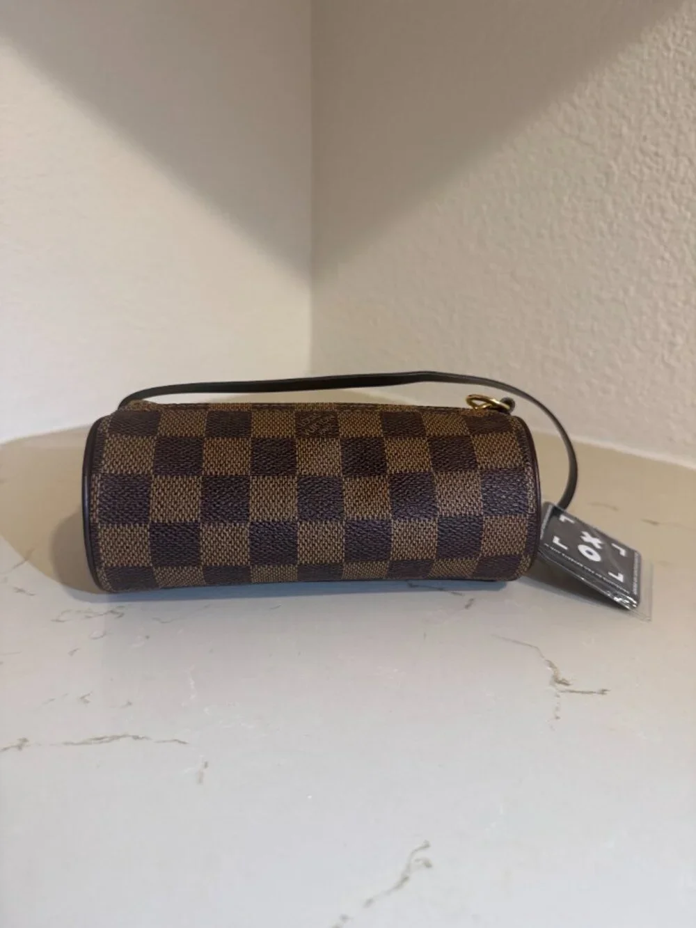 🤎 Louis Vuitton Damier Ebene Mini Papillon Barrel Pouch Bag